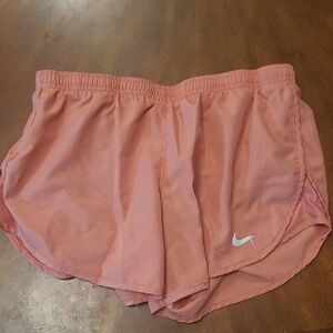 Nike Coral Athletic Running Shorts Lightweight Elastic Waist